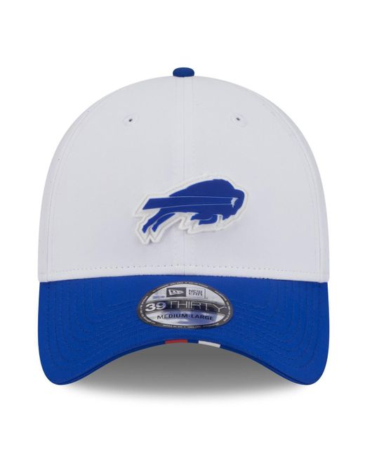 KTZ Blue White/royal Buffalo Bills 2025 Nfl Training Camp 39thirty Flex Hat for men