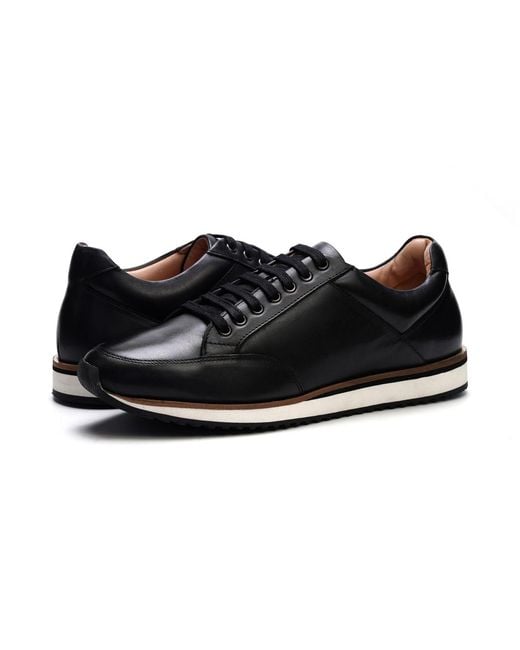 A. Veer Black Brooklyn Sneakers for men