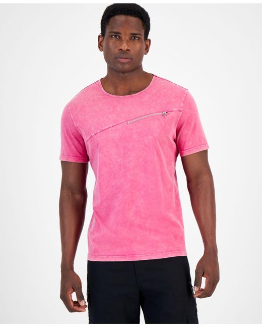 INC International Concepts Classic-fit Zipper T-shirt, Created For Macy's  in Pink for Men | Lyst Canada