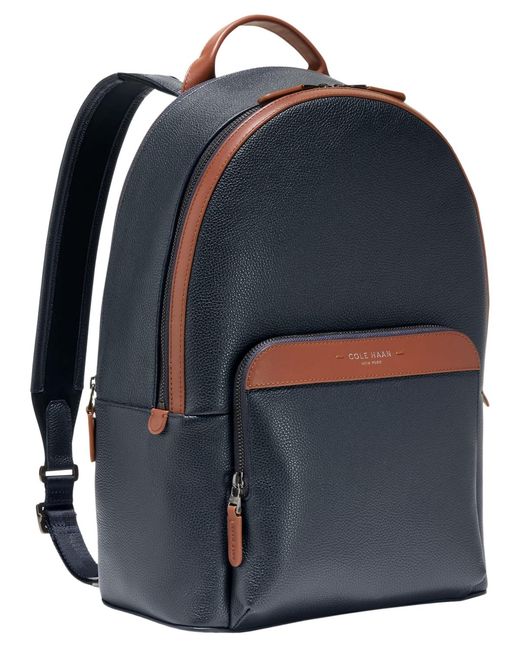 Cole Haan Damon Two-tone Laptop Backpack in Blue for Men | Lyst