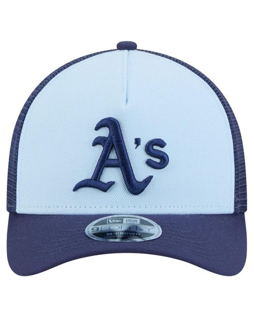 KTZ Light Blue/navy Athletics 2-tone Color Pack 9forty M-crown A-frame Adjustable Hat for men