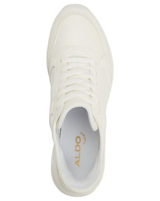 ALDO White Iconi Step Wedge Sneaker