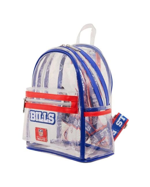 Loungefly Blue Buffalo Bills Clear Mini Backpack