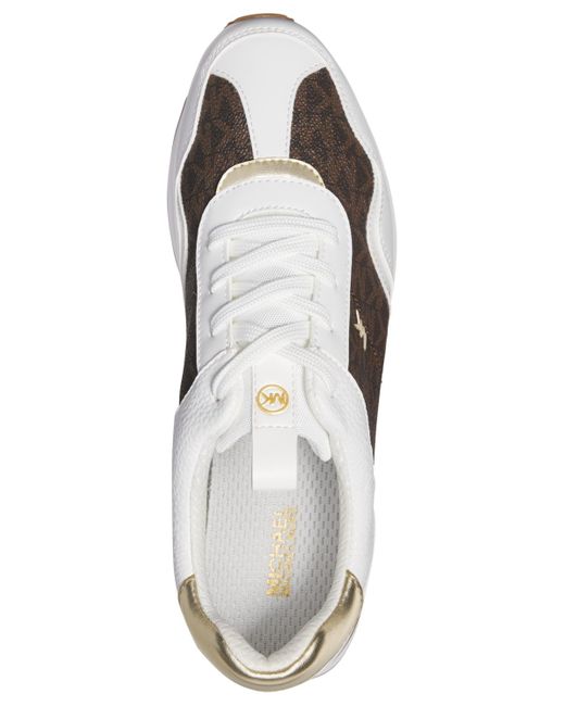 Michael Kors Gray Michael Raina Lace-up Trainer Running Sneakers
