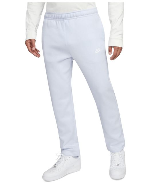 Nike White Sportswear Club Fleece Sweatpants for men