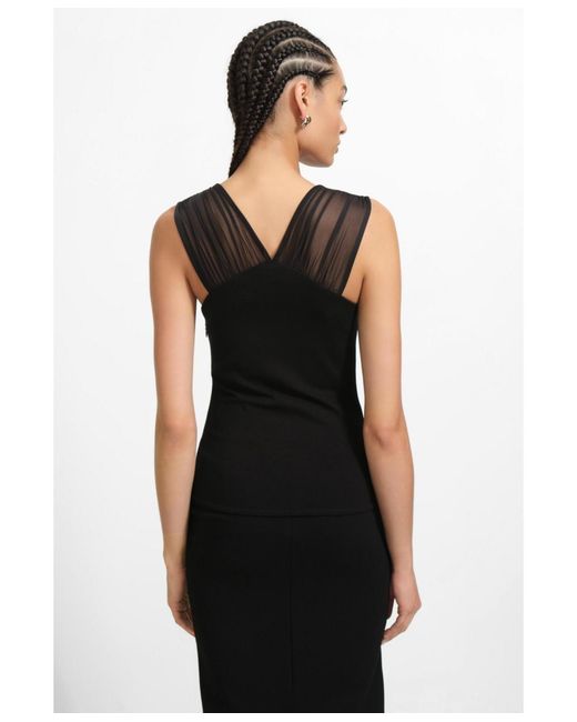 MARCELLA Black Bellamy Top