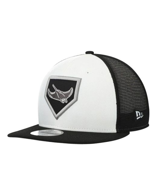 KTZ Synthetic White, Black Tampa Bay Rays 2022 Clubhouse Trucker 9fifty