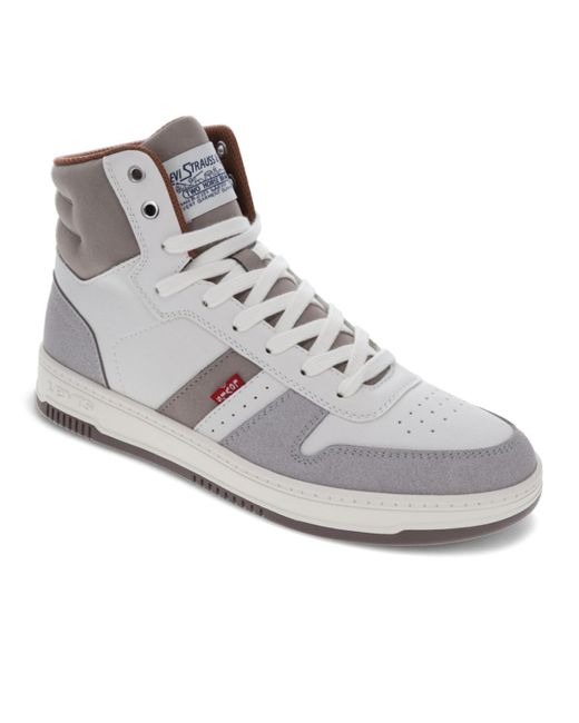 Levi's Gray Drive High-top Lace Up Sneakers for men