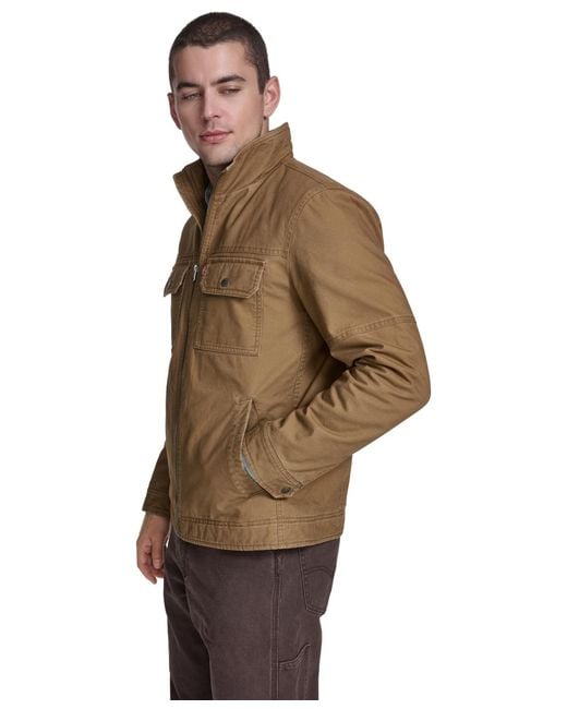 Levi's Brown Cotton Two Pockets Jacket for men