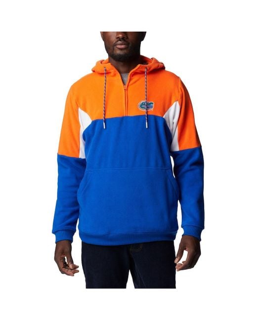 Columbia Men's Blue Florida Gators Lodge Quarter-zip Hoodie