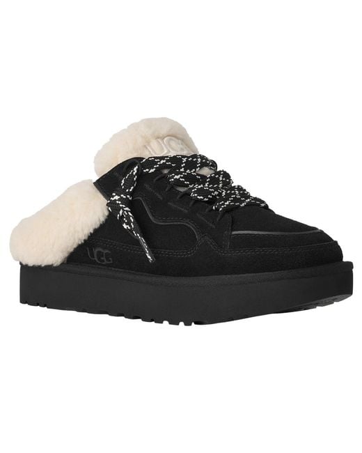 Ugg Black Lowmel Round Toe Mule Clogs