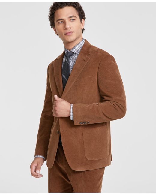 Tommy Hilfiger Modern-Fit Wool Th-Flex Stretch Suit Jacket in Blue | Stylemi