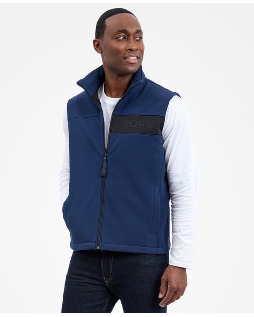 Michael Kors Blue Softshell Vest for men