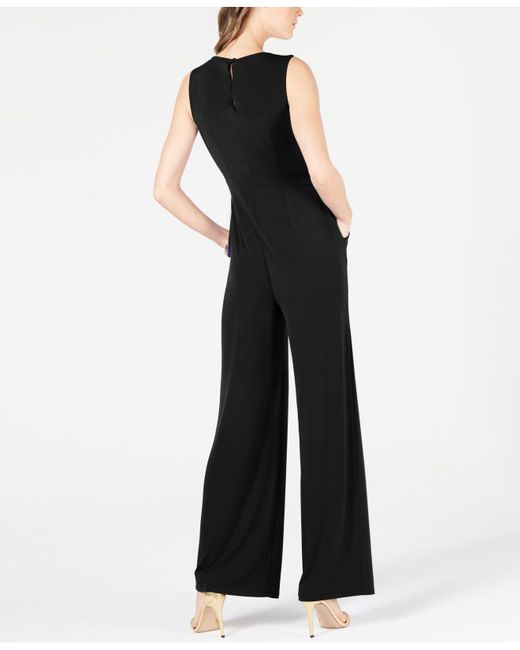 macy's black jumpsuit petite