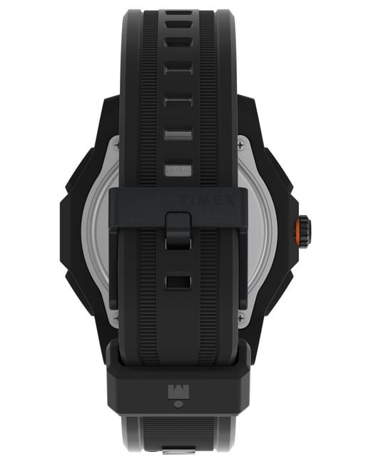 Timex Black Digital Polyurethane Strap Watch for men
