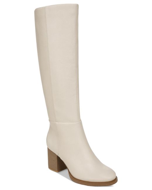 Zodiac Riona Block-heel Riding Boots in White | Lyst