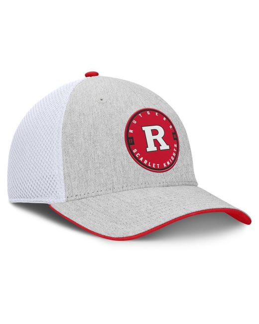 Fanatics Heather Gray/white Rutgers Scarlet Knights trigger Flex Hat for men
