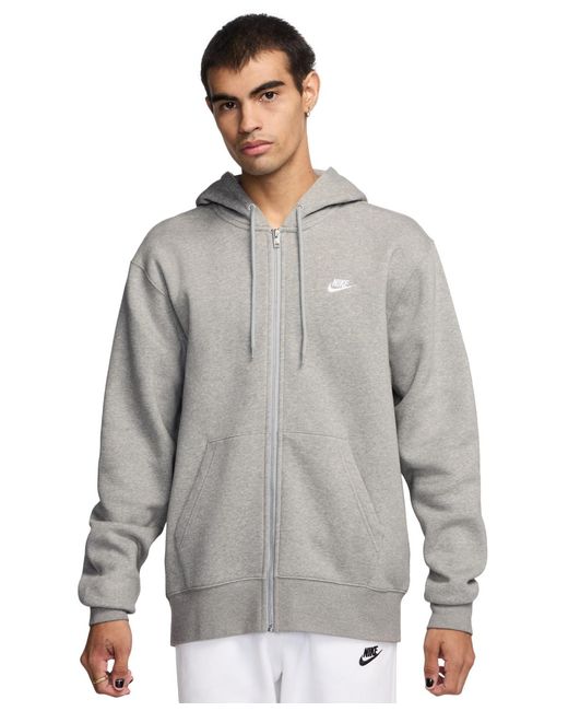 nike full zip fleece hoodie mens