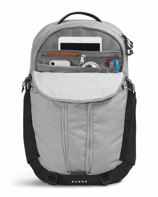 The North Face Gray Surge Backpacks Messengers for men