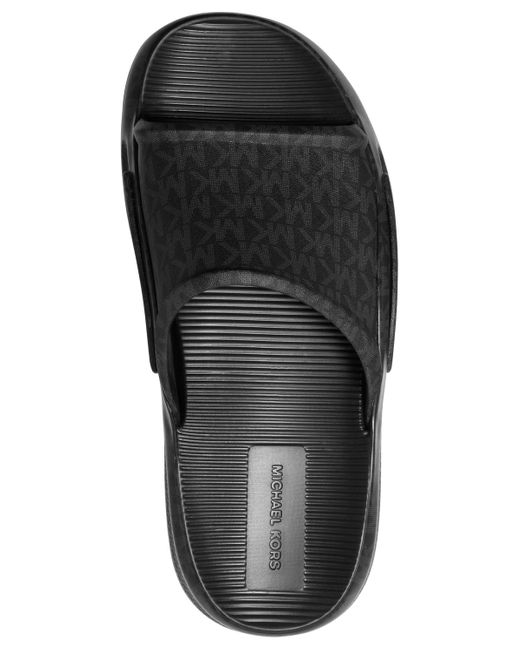 Michael Kors Black Griffin Slide Sandals for men