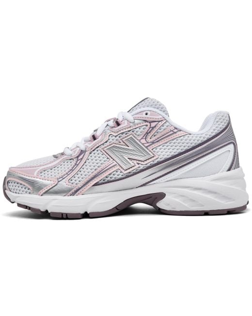New Balance White 740 Casual Sneakers From Finish Line