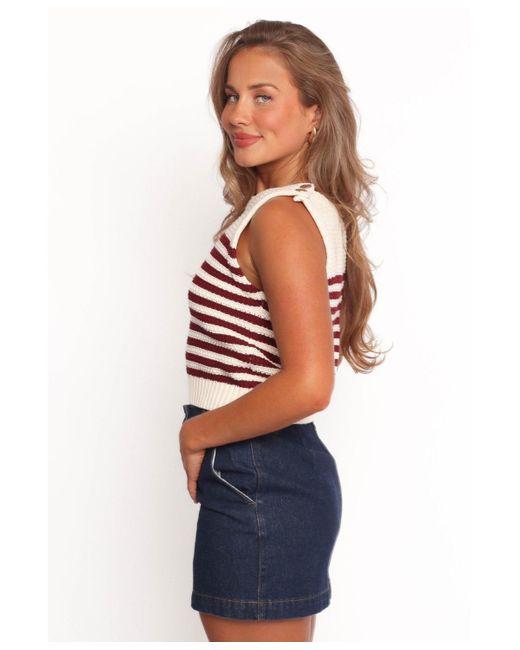 Petal & Pup Red Wensie Knitted Top