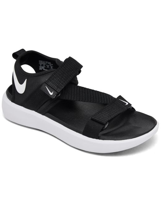 Nike Black Vista Strappy Casual Sandals From Finish Line