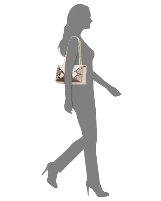 INC International Concepts Ajae Flap Small Snake Colorblock in Natural ...