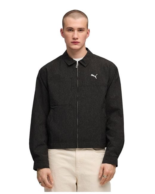 PUMA Black Wardrobe Essential Collared Jacket for men
