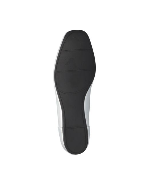 Easy Street White Thrill Square Toe Flats