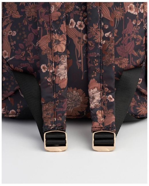 Fable England Brown Deco Blooms Backpack