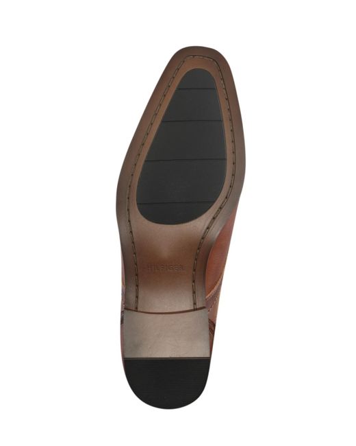 Tommy Hilfiger Brown Semaj Dress Lace Up Oxfords for men