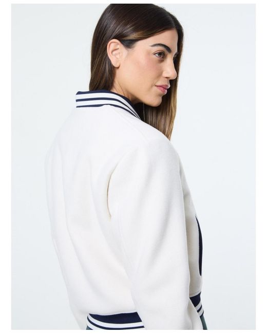 Sergio Tacchini White Marisa Varsity Jacket