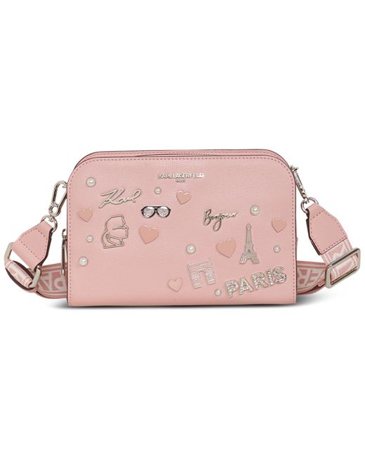 Karl Lagerfeld Pink Maybelle Small Crossbody