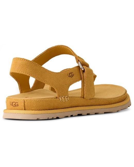Ugg Metallic Goldengaze Open Toe Flat Sandals