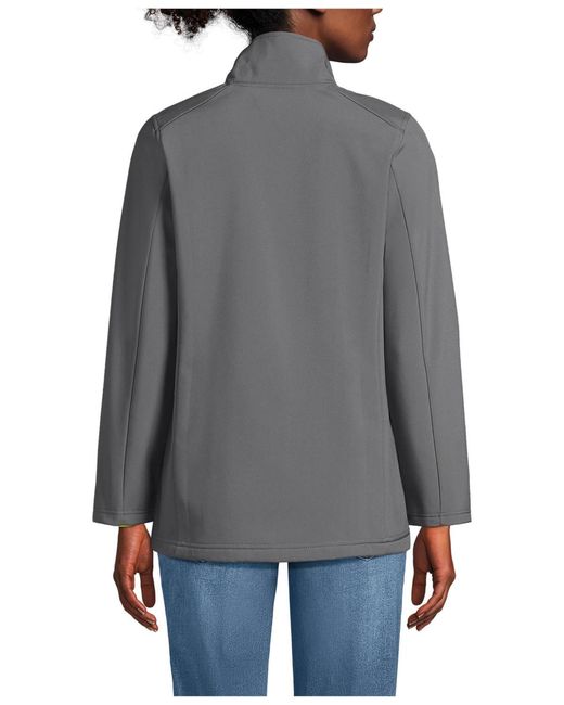 Lands' End Gray Soft Shell Jacket