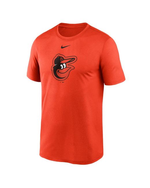 Nike Orange Baltimore Orioles Legend Fuse Large Logo Performance T-shirt for men