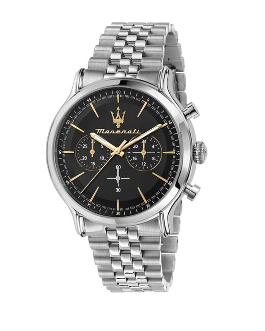 Maserati Gray Chronograph Metal Band Watch for men