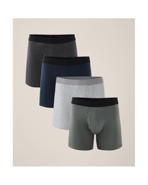 Pact Natural Organic Cotton Everyday Boxer Brief 4-pack for men