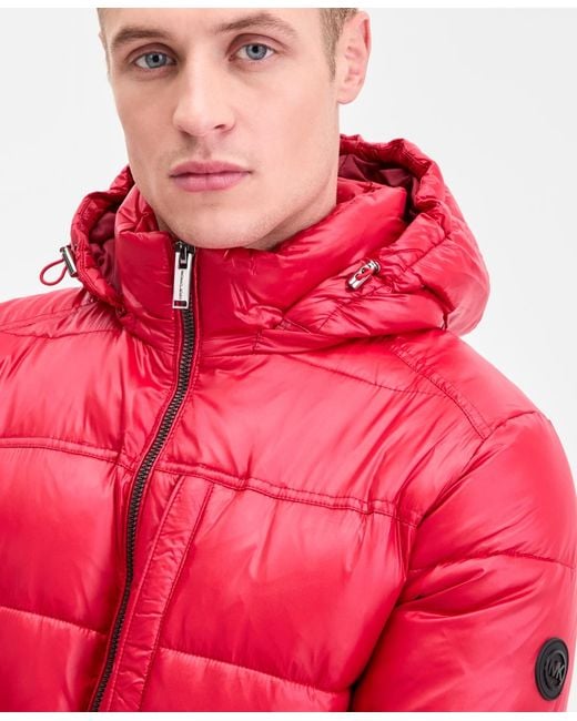 Michael Kors Red Puffer Jacket for men