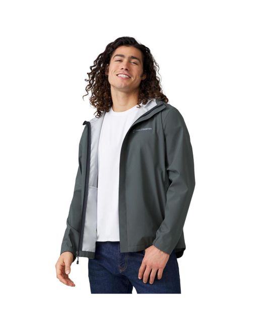 Free Country Blue Hydro Lite X2o Spectator Waterproof Rain Jacket for men