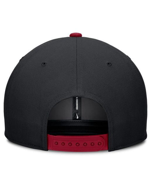 Nike Black/red Arizona Diamondbacks Pro Performance Snapback Hat for men