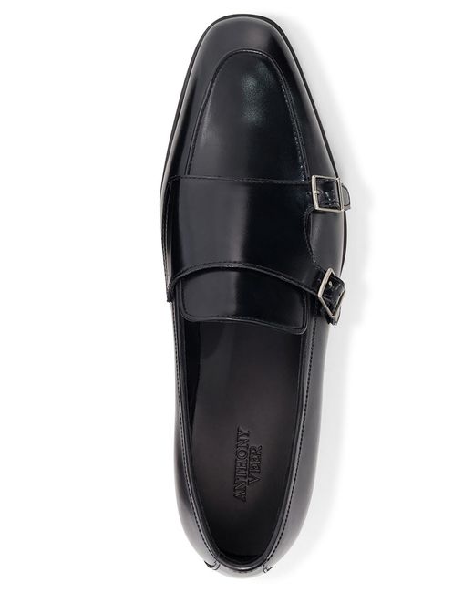 Anthony Veer Men´s Black Beaumont Double Monk Loafers loafers