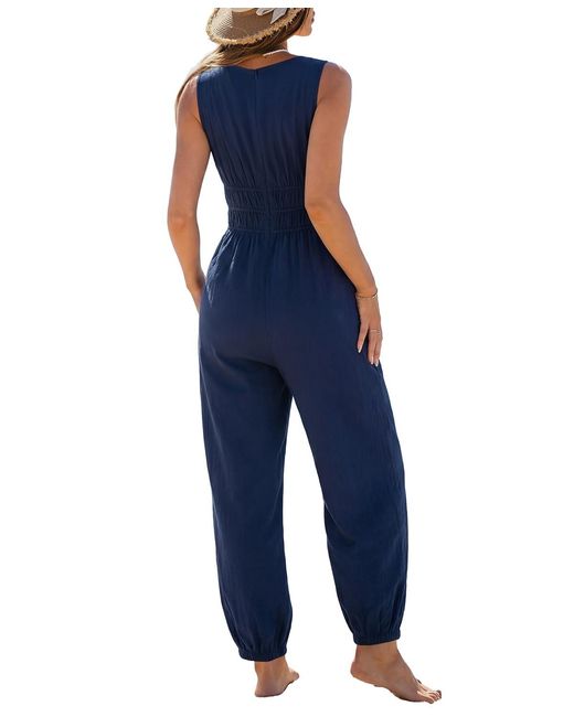 CUPSHE Blue Fair Enough Jumpsuit