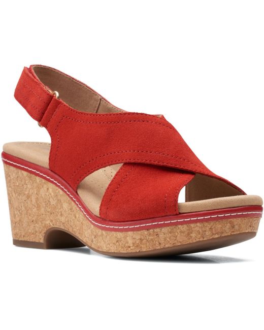 Clarks Red Giselle Cove