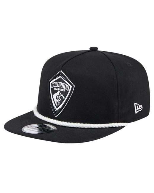 KTZ Black Colorado Rapids 2024 Kick Off Collection Golfer Snapback Hat for men