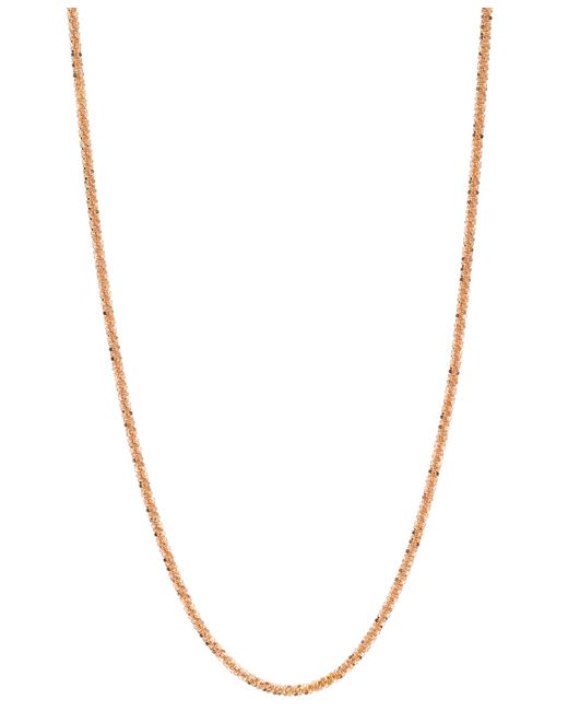 Macy's Multicolor 14k Rose Gold Necklace, 20" Faceted Chain