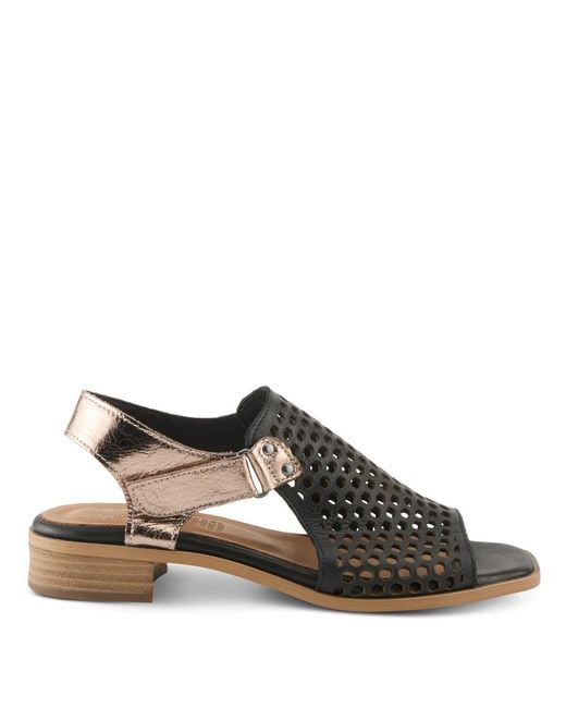 Spring Step Black Gosset Slingback Sandal