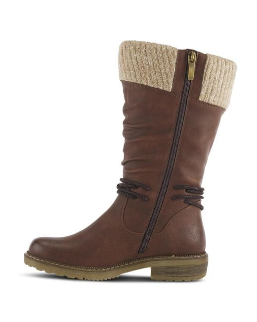 Spring Step Brown Acaphine Water-resistant Booties