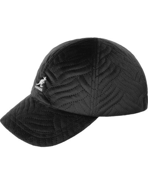 Kangol Black Plush Wave Puff Baseball